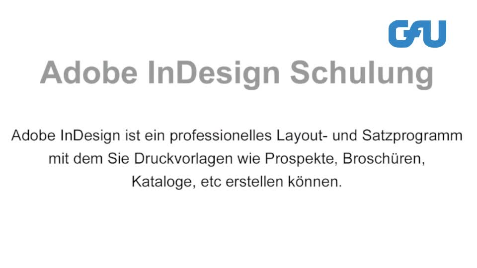 Adobe Indesign Schulung En Online Virtual Classroom